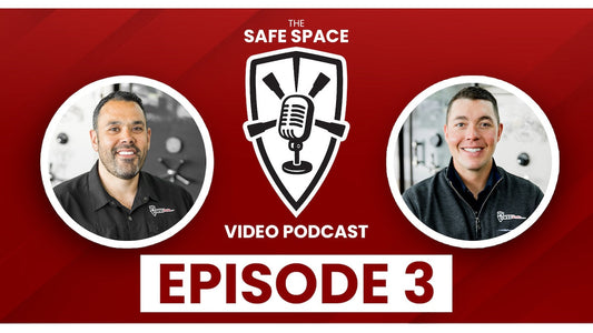 Two hosts of "The Safe Space" video podcast, Episode 3.