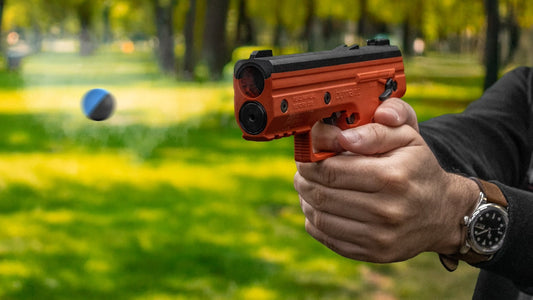 someone shooting a byrna