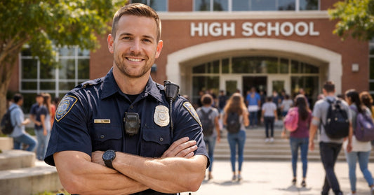 police officer at a school