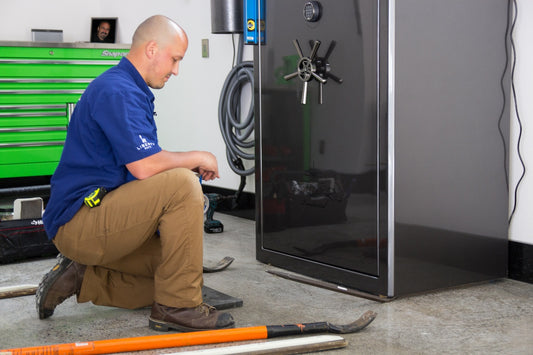 Installing a safe in the garage