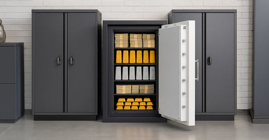 TRTL Safe filled with gold and cash