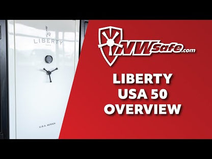 Liberty USA 50 Gun Safe White Gloss